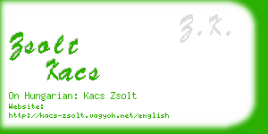 zsolt kacs business card